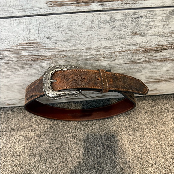 Source Unknown Accessories - Source Unknown Brown Belt with Silver Buckle